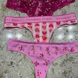 Victoria Secret Thong (2) and 1 Pink Thong - New with Tags